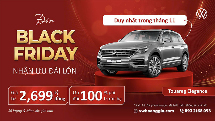 CTKM Xe Tiguan Và Touareg Tháng 11: Hỗ Trợ 100% Phí Trước Bạ