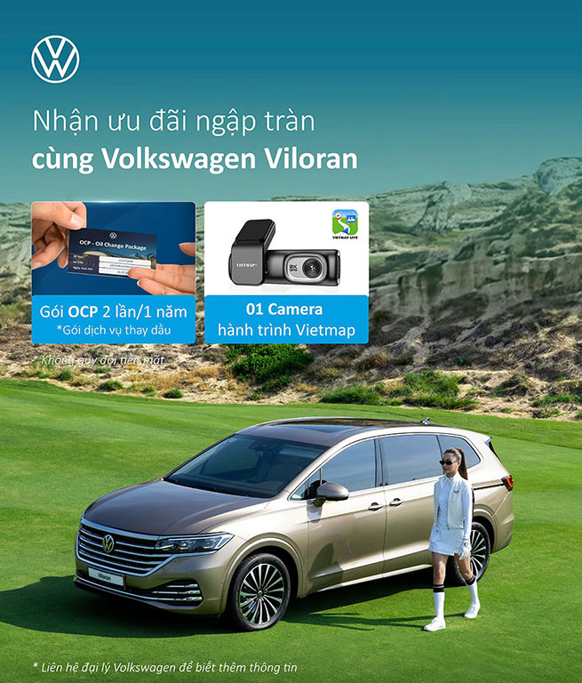 Volkswagen Viloran tặng camera hành trình và dịch vụ gói OCP 2 lần/ 1 năm