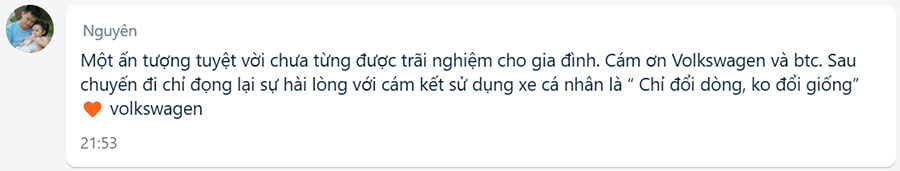 Anh Trần Hoàng Nguyên – khách hàng lái xe Tiguan chia sẻ về mức tiêu hao nhiên liệu trong chuyến đi