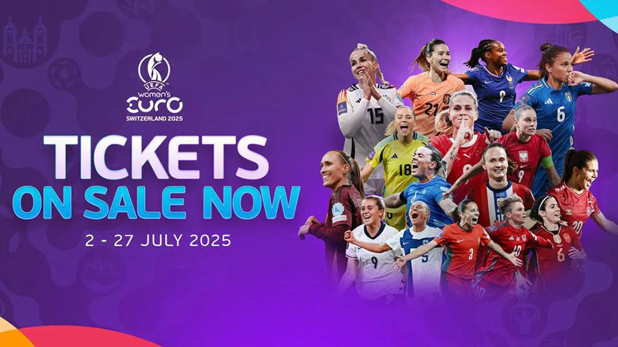 UEFA Women’s EURO 2025 sẽ diễn ra tại tám thành phố chủ nhà trên toàn Thụy Sĩ